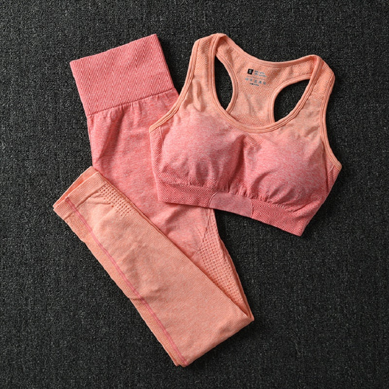 women gym clothes sports bra and leggings gym sportswear-4