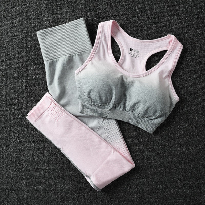 women gym clothes sports bra and leggings gym sportswear-2